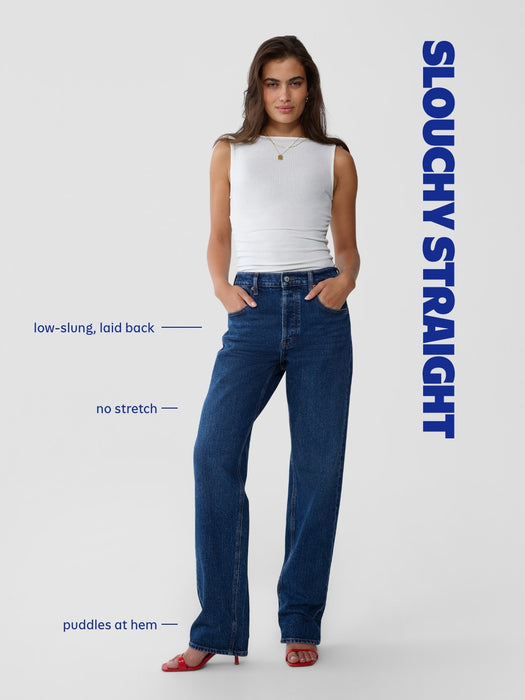 Low-Rise Slouchy Straight Jeans