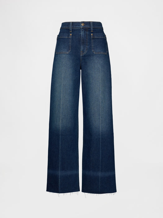 High Rise Stride Wide-Leg Jeans