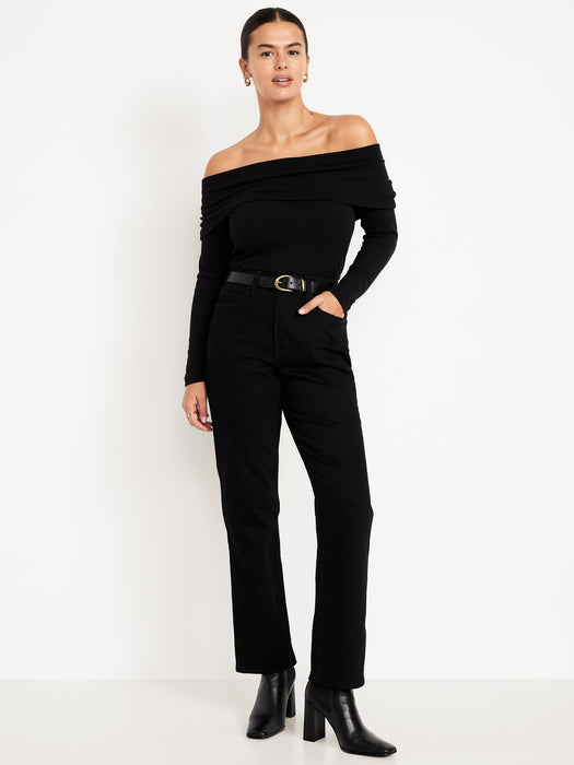 Extra High-Waisted Straight Jeans