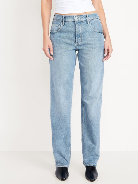 Low-Rise Slouchy Straight Jeans