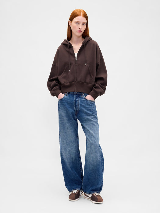 VintageSoft Wedge Zip Hoodie