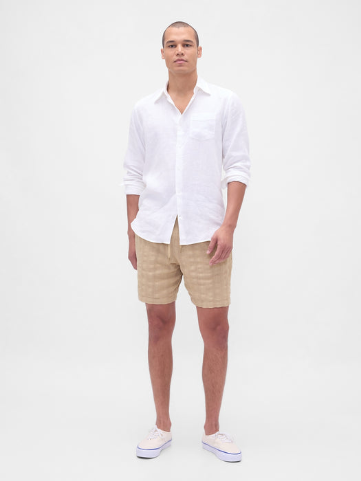 7" Textured Easy Shorts