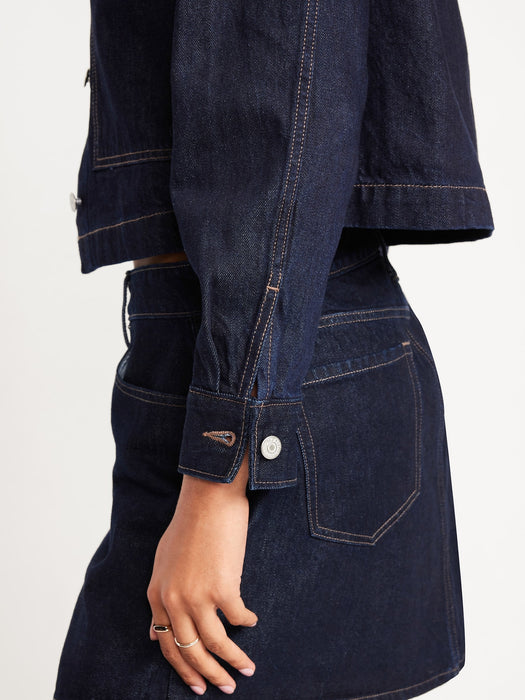 Cropped Jean Jacket