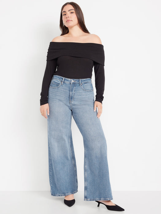Extra High-Waisted Super Wide-Leg Jeans