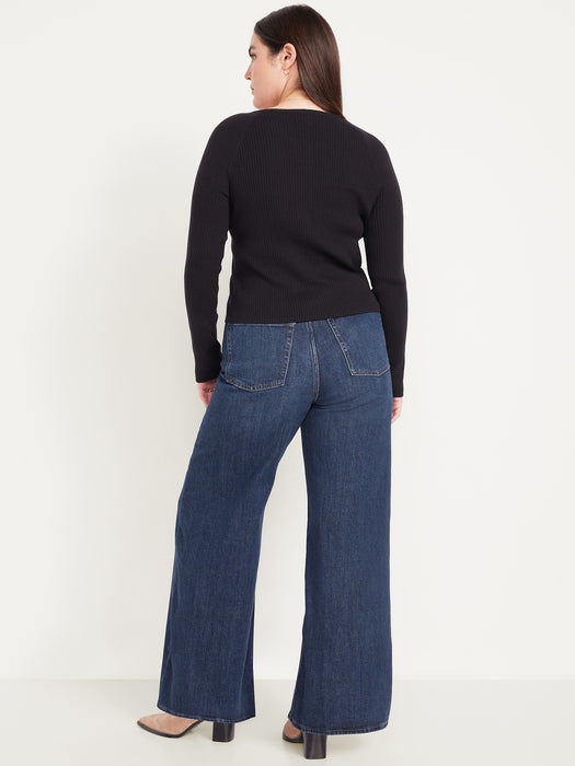 Extra High-Waisted Super Wide-Leg Jeans