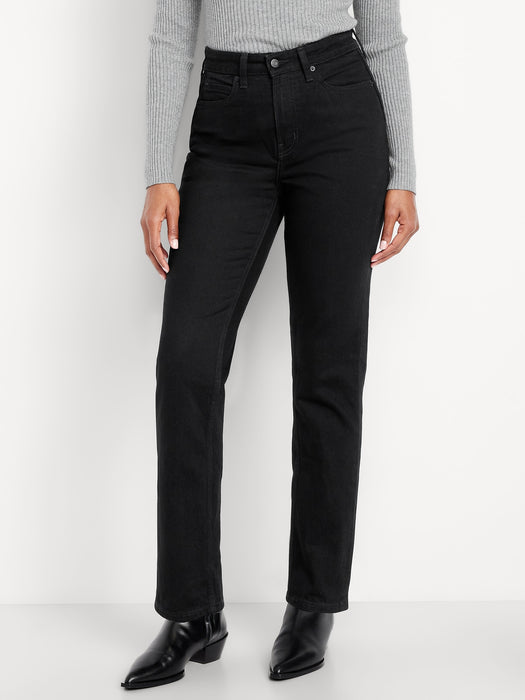Curvy Extra High-Waisted Straight Jeans