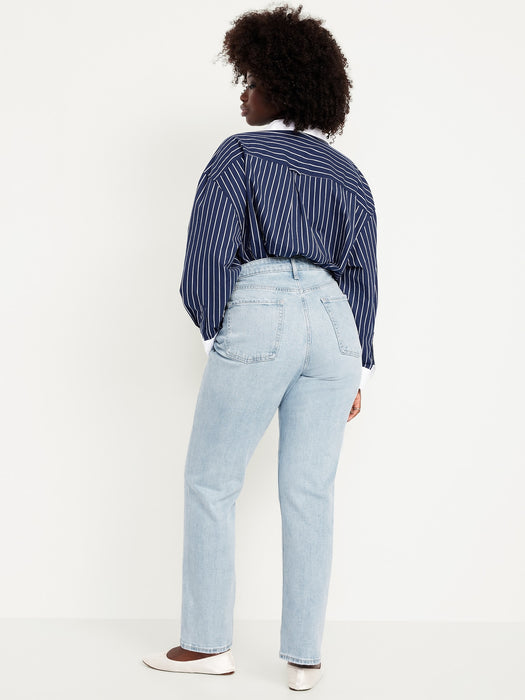 Curvy Extra High-Waisted Straight Jeans