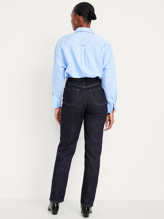 Curvy Extra High-Waisted Straight Jeans