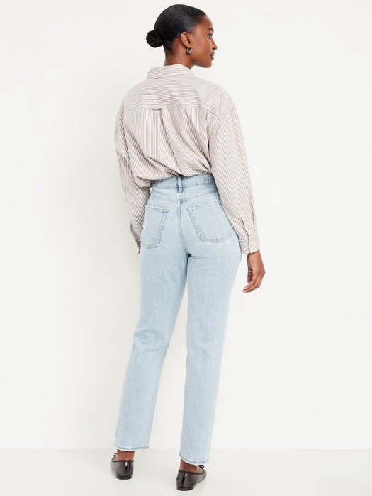 Curvy Extra High-Waisted Straight Jeans