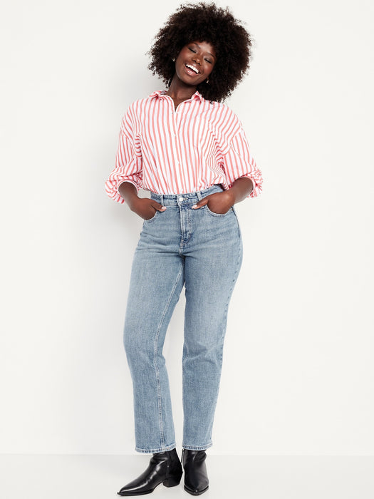 Curvy Extra High-Waisted Straight Jeans