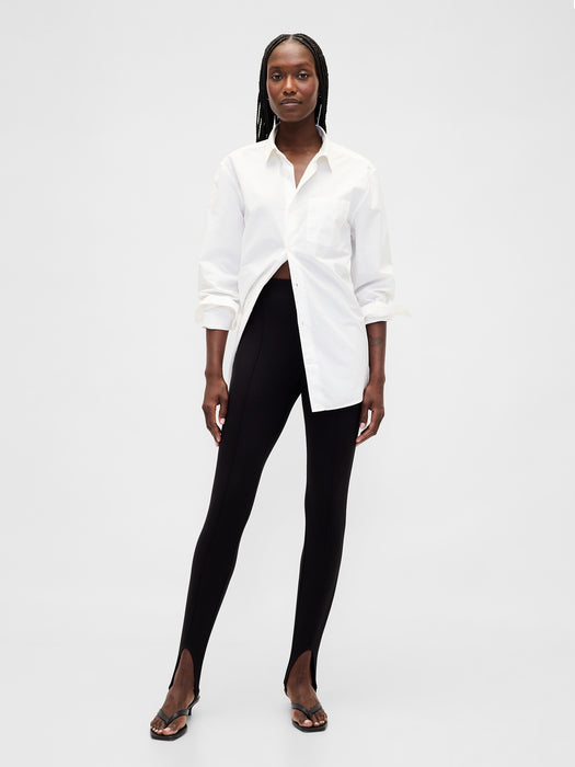 High Rise Double Knit Stirrup Pants