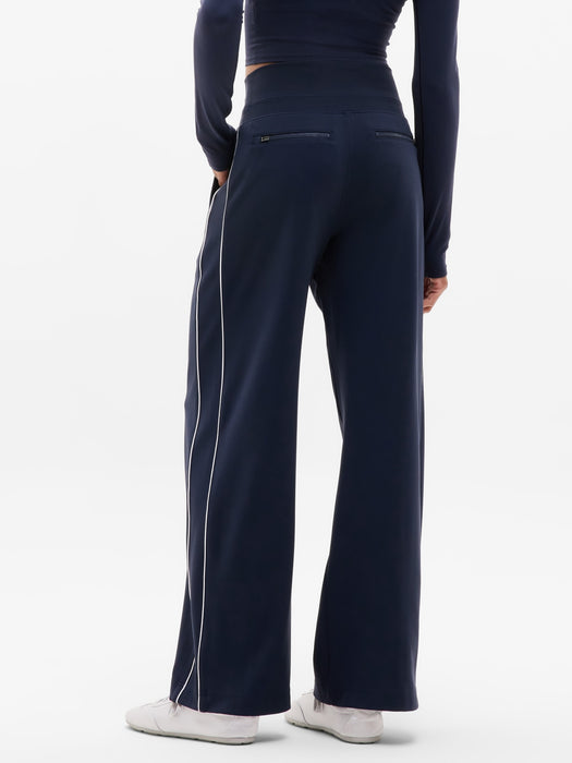 Venice High Rise Track Stripe Wide Leg Pant