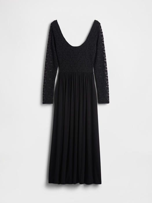 Mixed Media Maxi Dress