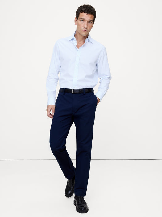 Tailored Slim-Fit Premium Cotton Poplin Dress Shirt
