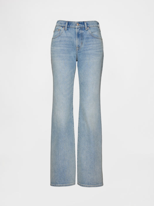 Mid Rise Rigid Relaxed Flare Jeans
