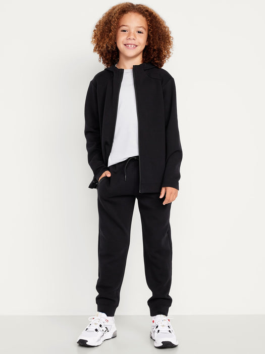 Dynamic Fleece Zip-Front Hoodie and Joggers Set for Boys