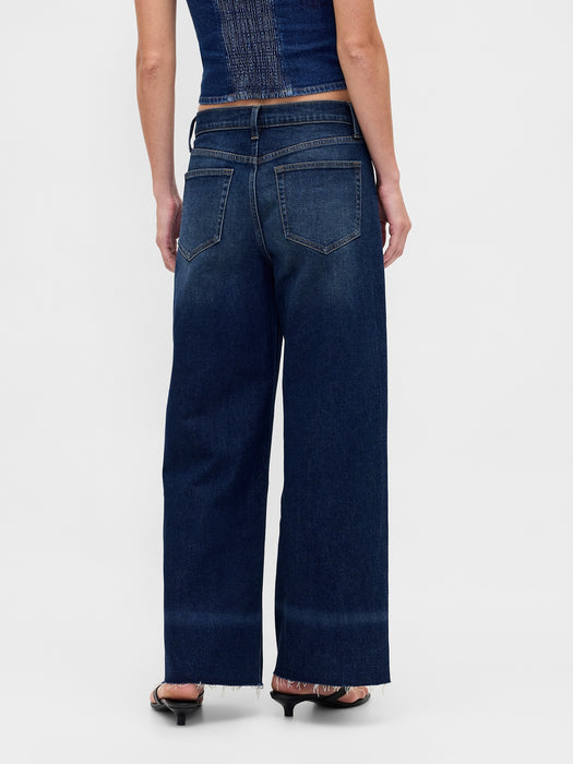 High Rise Stride Wide-Leg Jeans