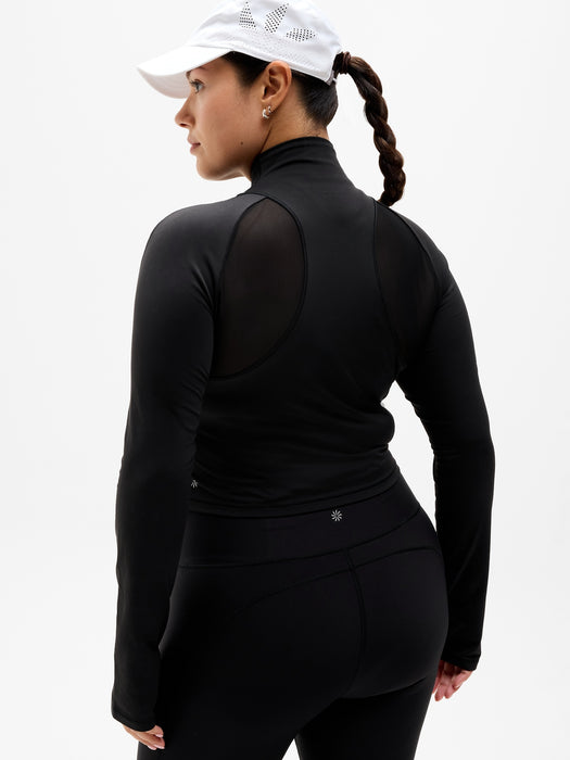 Summit Mesh Crop Top