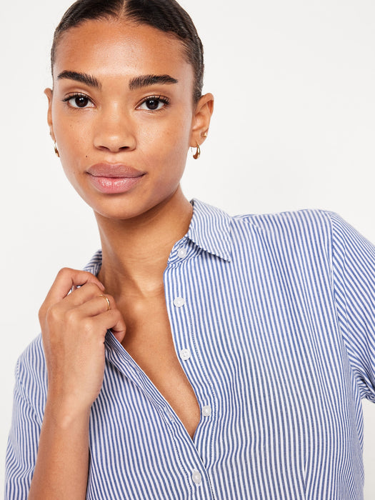 Slim Button-Down Striped Shirt