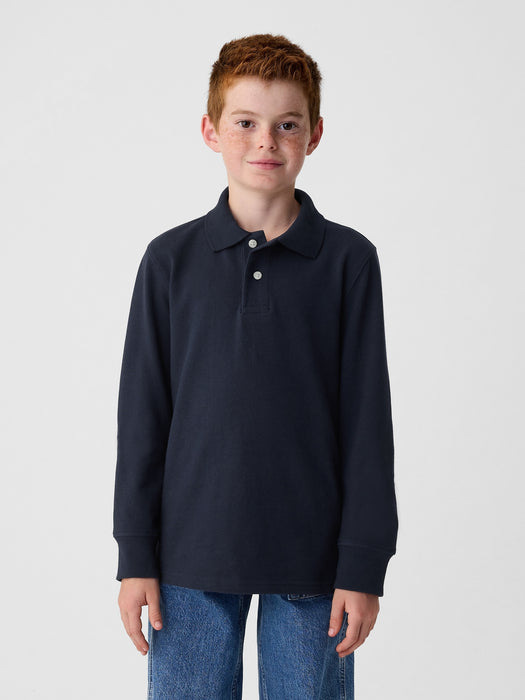 Kids Organic Cotton Uniform Polo Shirt