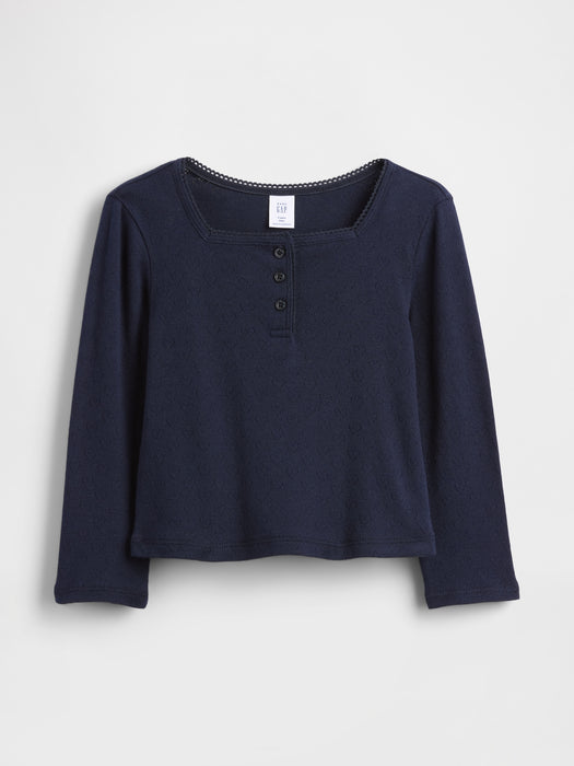 Baby & Toddler Pointelle Henley Top