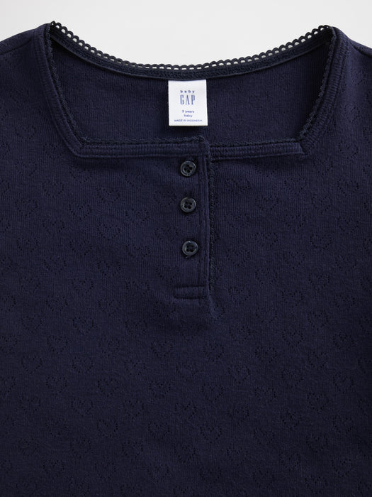 Baby & Toddler Pointelle Henley Top