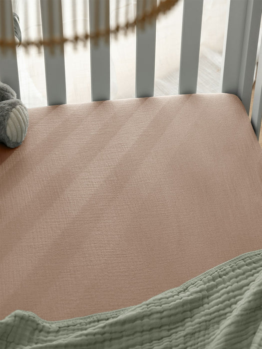 Comfy Cubs Muslin Fitted Crib Sheet