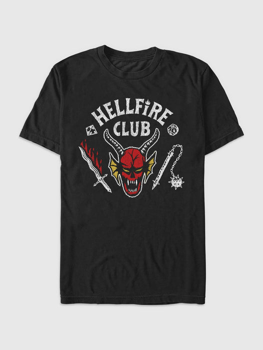 Stranger Things Hellfire Cut Graphic T-Shirt