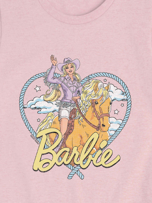 Western Barbie Short Sleeve Tee For Toddler