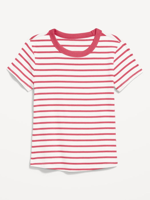 Snug Crop Ribbed T-Shirt