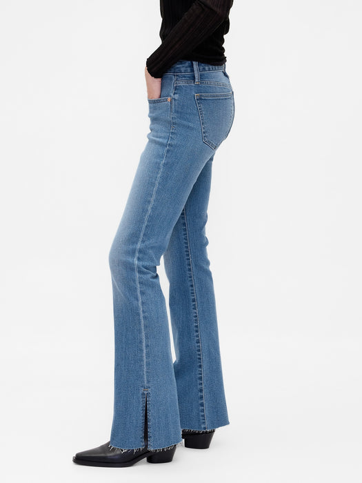 Low Rise Long & Lean Split-Hem Jeans