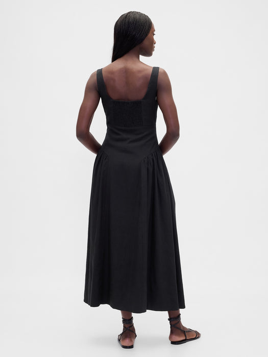 Shirred Maxi Dress
