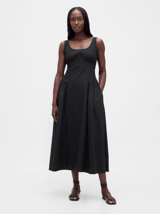 Shirred Maxi Dress
