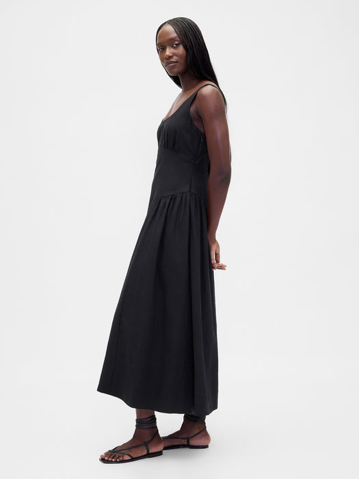 Shirred Maxi Dress