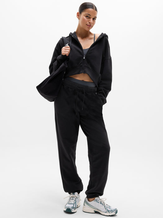 Forever Fleece Crop Full Zip