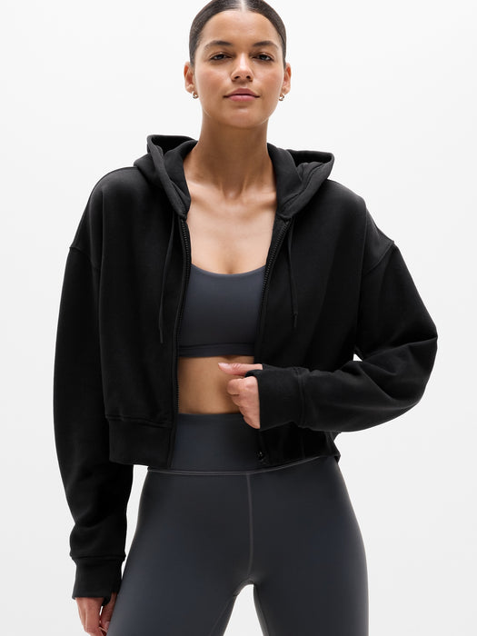Forever Fleece Crop Full Zip