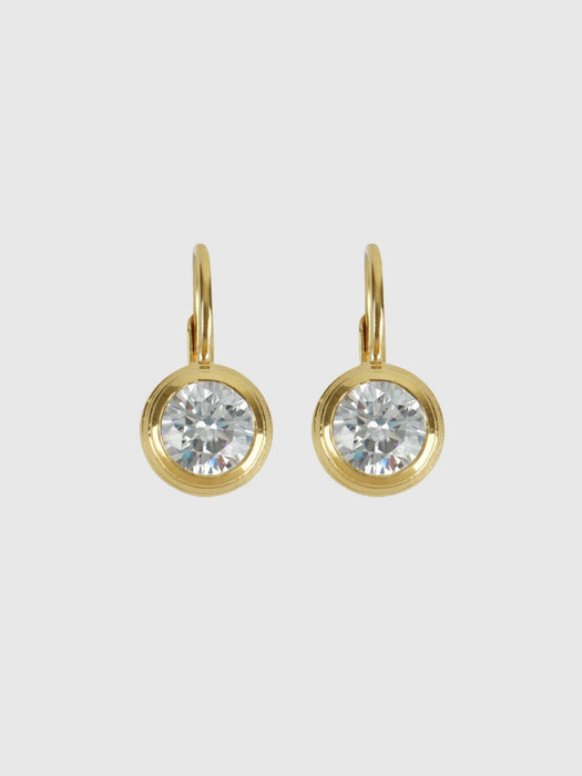 HART Bezel Drop Earrings