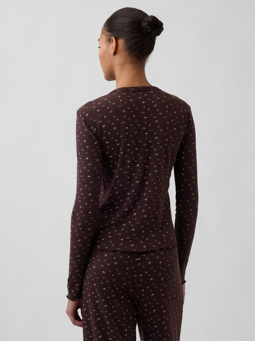 Pointelle PJ Top