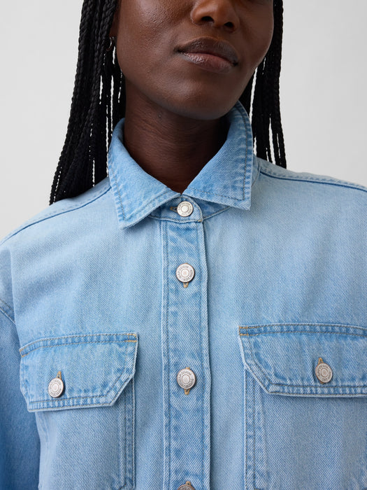 Denim Western Shirt Jacket