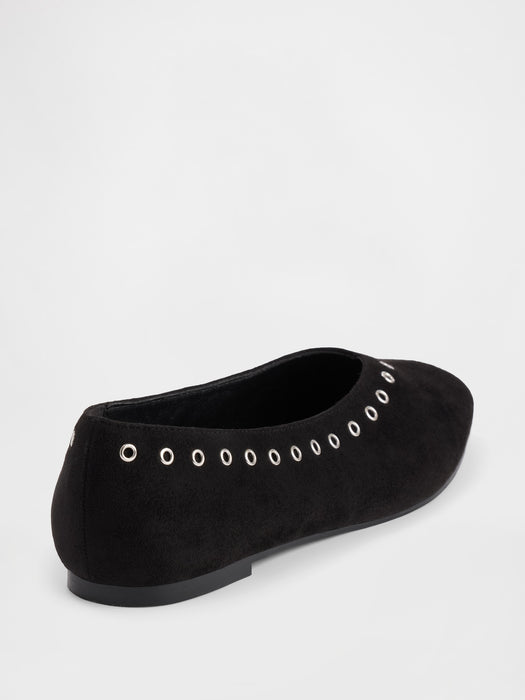 Vegan Suede Ballet Flats