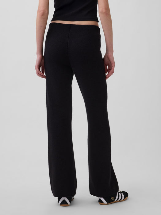 Low Rise Cotton-Blend Boot Sweater Pants