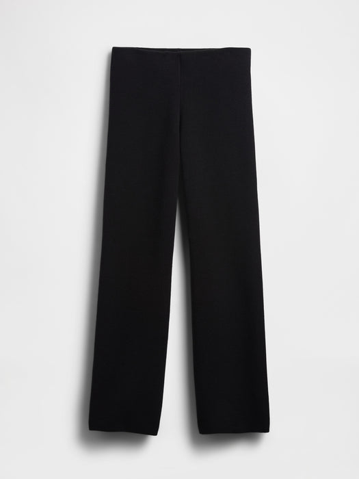 Low Rise Cotton-Blend Boot Sweater Pants