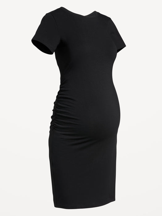 Maternity Short-Sleeve Bodycon Dress