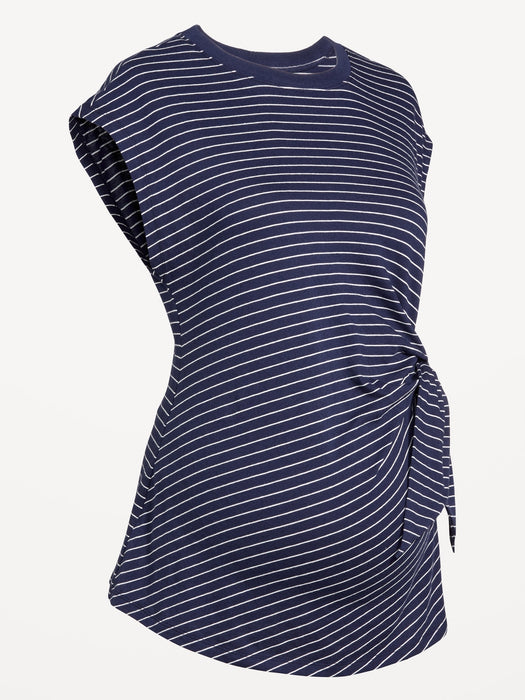 Maternity Side-Tie Jersey Top