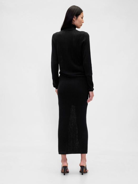 Pointelle Maxi Skirt