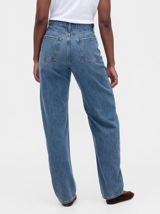 Curvy High Rise Barrel Jeans