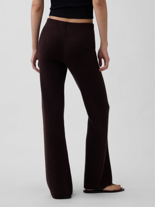 Low Rise Cotton-Blend Boot Sweater Pants