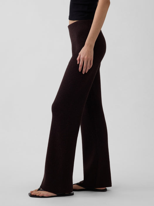 Low Rise Cotton-Blend Boot Sweater Pants