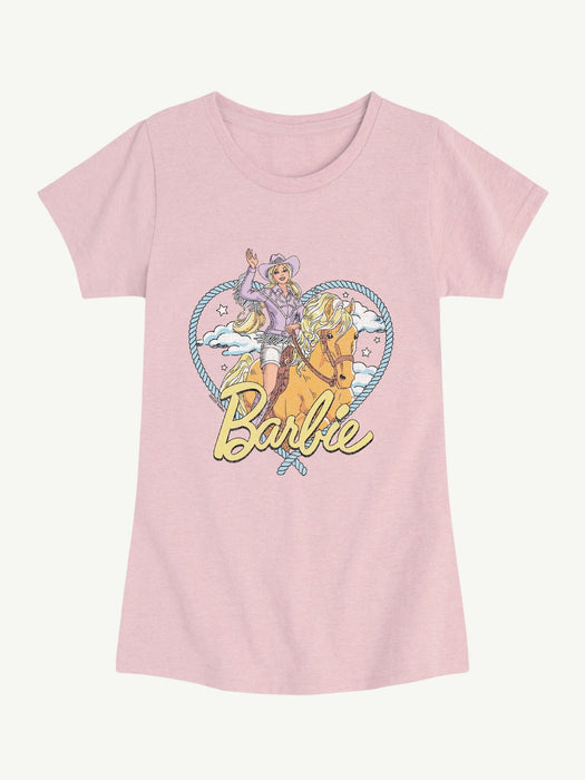 Western Barbie Short Sleeve Tee For Toddler