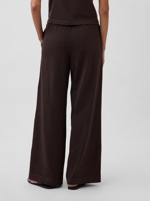 Knit Wide-Leg Pants